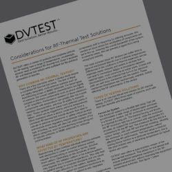 Considerations for RF-Thermal Test Solutions